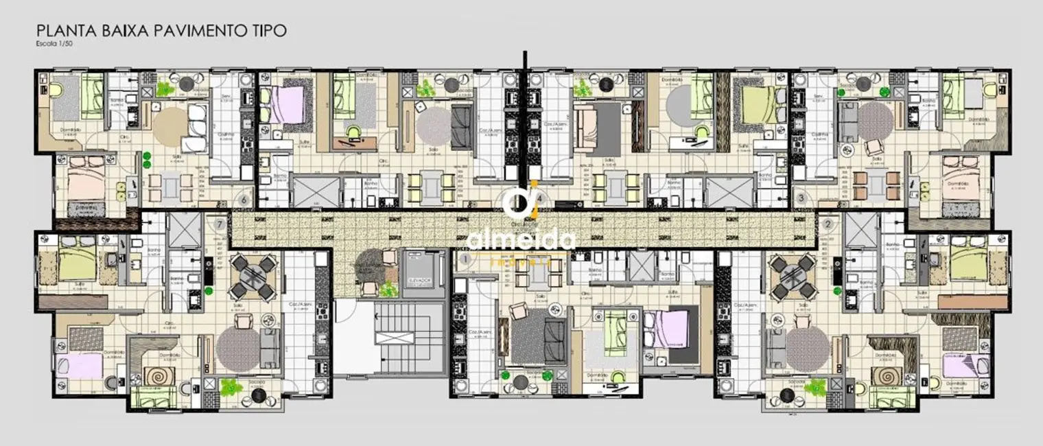 Foto 4 de Apartamento com 3 quartos à venda, 89m2 em Uglione, Santa Maria - RS