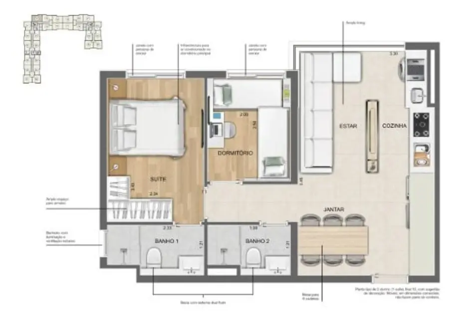 Apartamento com 2 quartos à venda, 43m2 em Vila Homero Thon, Santo Andre - SP - imagem 6 Foto 6 de Apartamento com 2 quartos à venda, 43m2 em Vila Homero Thon, Santo Andre - SP