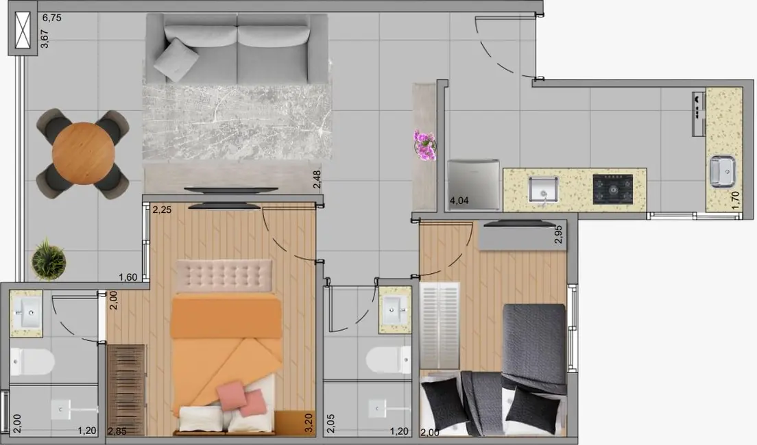 Apartamento com 2 quartos à venda, 49m2 em Sao Bernardo Do Campo - SP - imagem 8 Foto 8 de Apartamento com 2 quartos à venda, 49m2 em Sao Bernardo Do Campo - SP