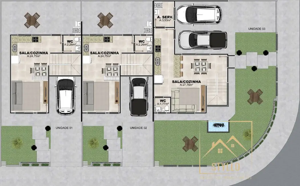 Foto 5 de Sobrado com 3 quartos à venda, 105m2 em Potecas, Sao Jose - SC