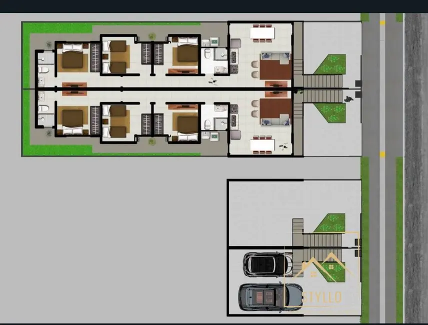 Foto 3 de Sobrado com 3 quartos à venda, 104m2 em Potecas, Sao Jose - SC