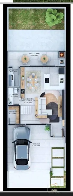 Casa de Condomínio com 3 quartos à venda, 179m2 em Beira Rio, Biguacu - SC - imagem 5 Foto 5 de Casa de Condomínio com 3 quartos à venda, 179m2 em Beira Rio, Biguacu - SC