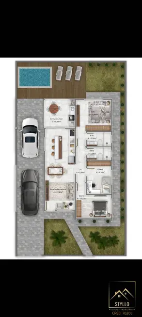 Foto 7 de Casa com 3 quartos à venda, 108m2 em Forquilhas, Sao Jose - SC