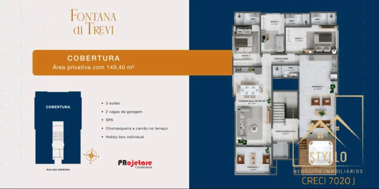 Foto 6 de Apartamento com 3 quartos à venda, 74m2 em Governador Celso Ramos - SC