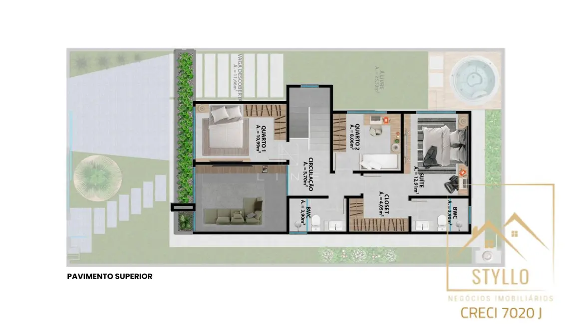 Foto 8 de Casa com 3 quartos à venda, 165m2 em Forquilhas, Sao Jose - SC