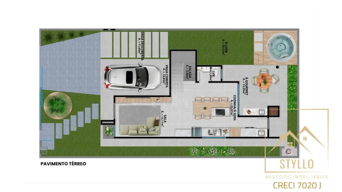 Foto 9 de Casa com 3 quartos à venda, 165m2 em Forquilhas, Sao Jose - SC