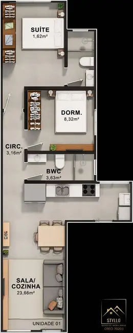 Foto 8 de Casa com 2 quartos à venda, 62m2 em Areias, Sao Jose - SC