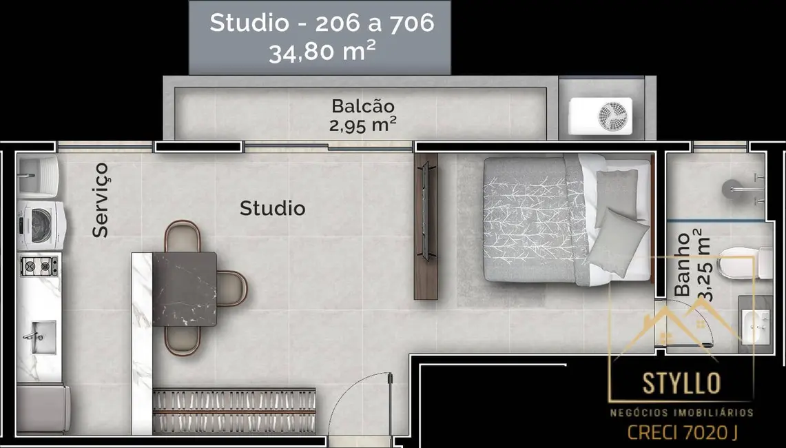 Foto 4 de Apartamento com 2 quartos à venda, 59m2 em Carvoeira, Florianopolis - SC