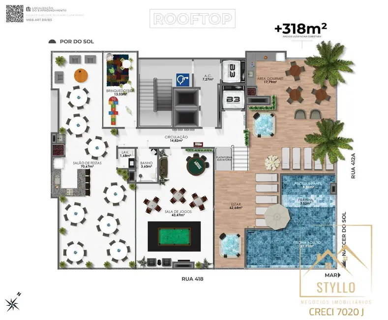 Foto 2 de Apartamento com 3 quartos à venda, 70m2 em Itapema - SC