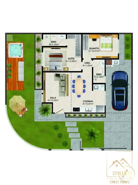 Foto 6 de Casa com 2 quartos à venda, 75m2 em Forquilhas, Sao Jose - SC