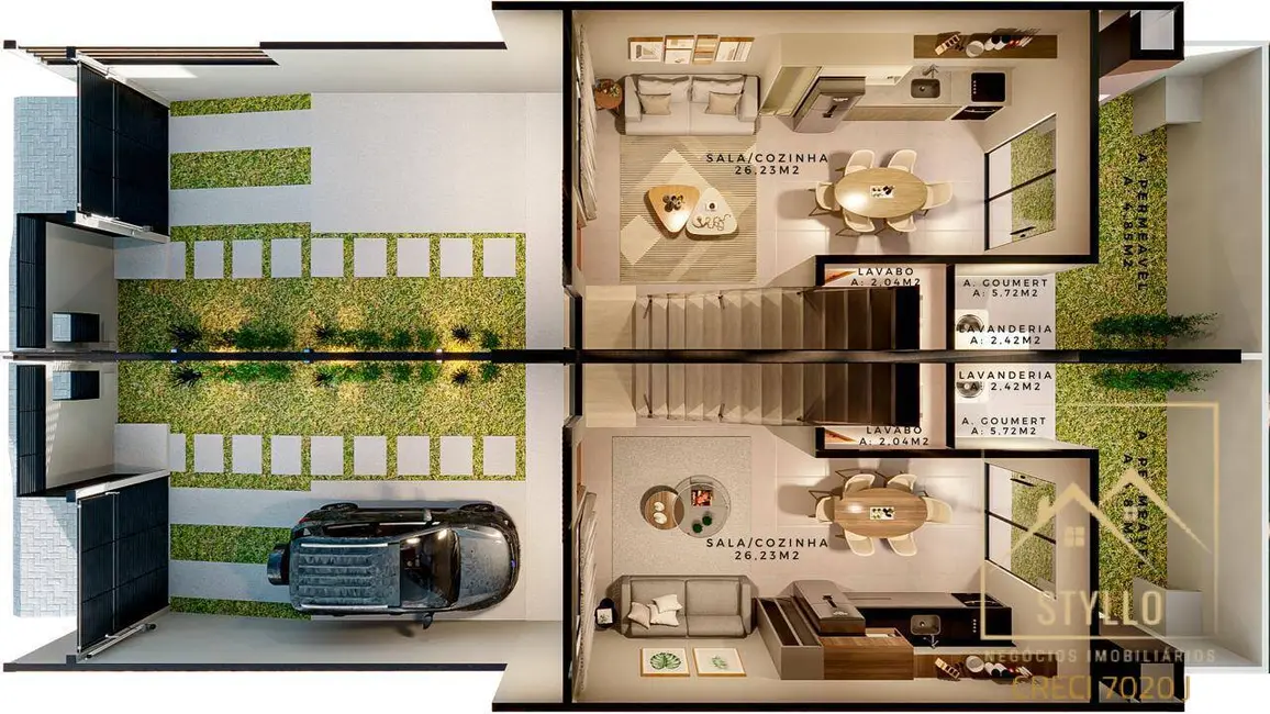 Sobrado com 2 quartos à venda, 98m2 em Sao Jose - SC - imagem 8 Foto 8 de Sobrado com 2 quartos à venda, 98m2 em Sao Jose - SC
