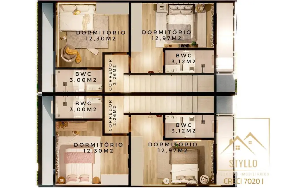 Sobrado com 2 quartos à venda, 98m2 em Sao Jose - SC - imagem 9 Foto 9 de Sobrado com 2 quartos à venda, 98m2 em Sao Jose - SC