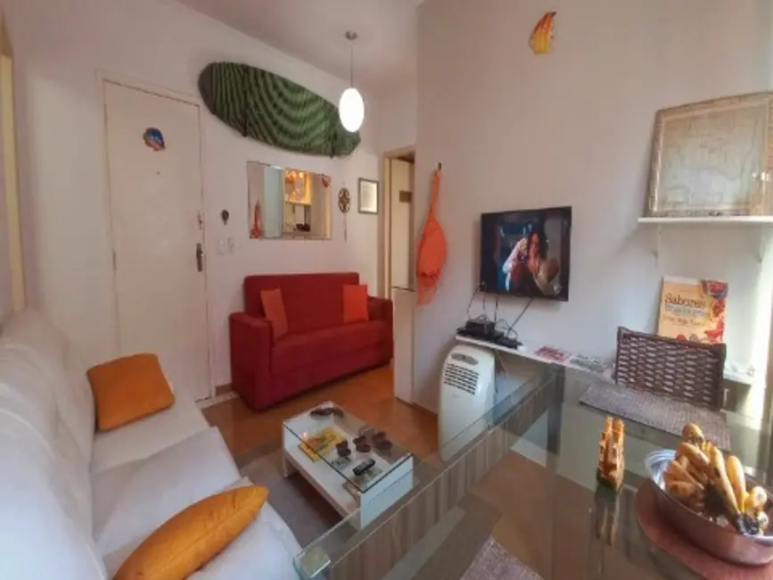 Foto 2 de Apartamento com 1 quarto para alugar, 50m2 em Enseada, Guaruja - SP