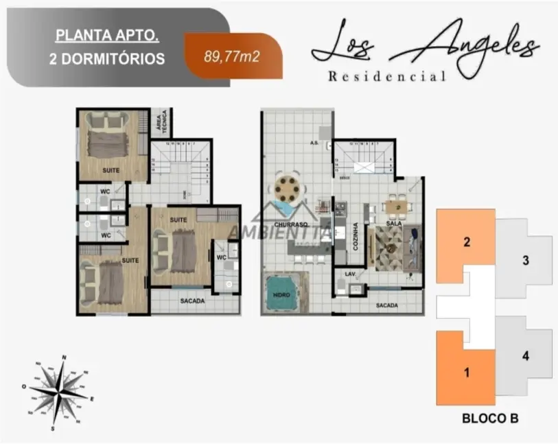 Foto 6 de Apartamento com 2 quartos à venda, 60m2 em Caraguatatuba - SP
