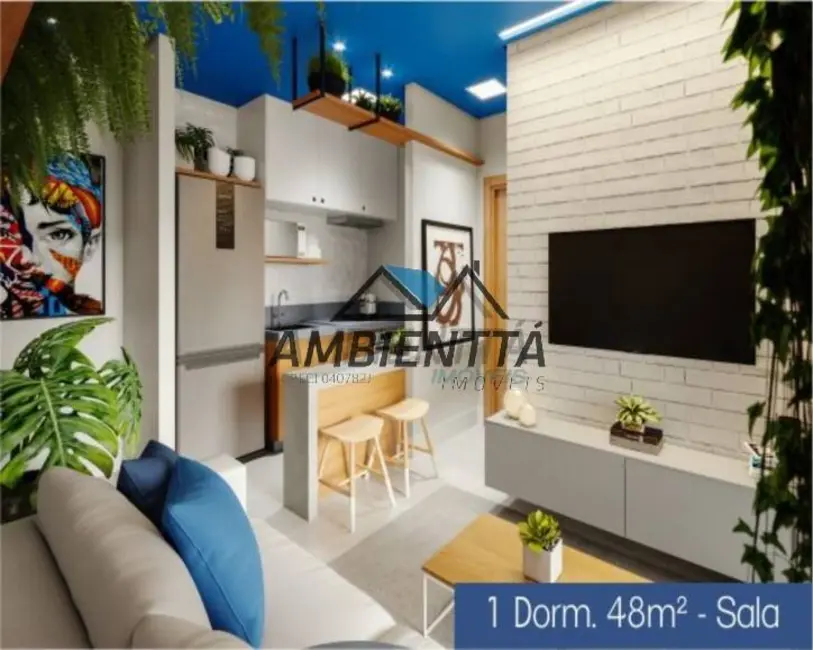 Foto 3 de Apartamento com 1 quarto à venda, 48m2 em Praia das Palmeiras, Caraguatatuba - SP