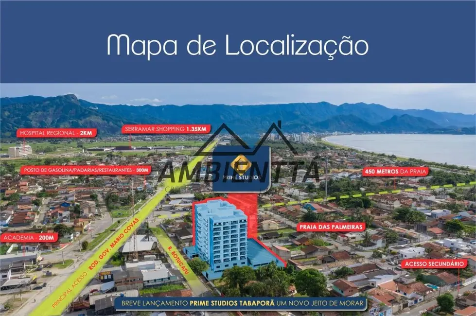 Foto 6 de Apartamento com 1 quarto à venda, 38m2 em Praia das Palmeiras, Caraguatatuba - SP