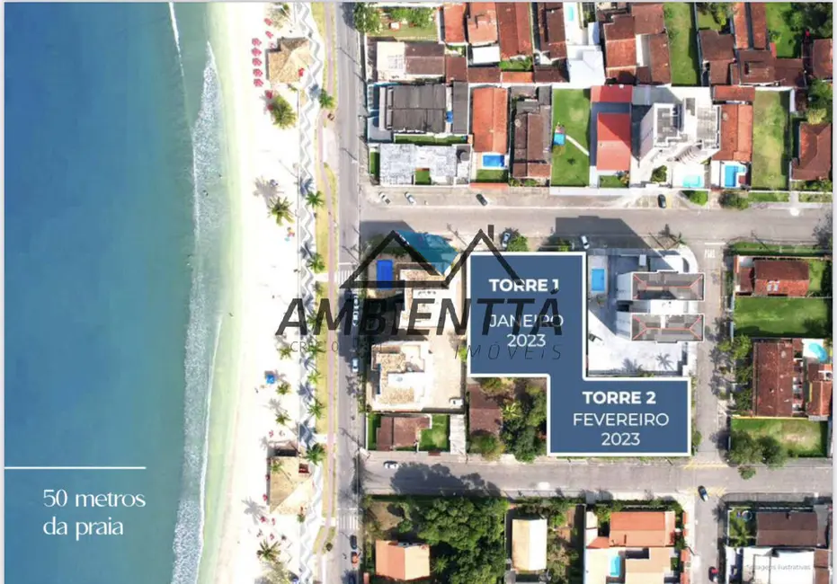 Foto 6 de Apartamento com 1 quarto à venda, 44m2 em Martim de Sá, Caraguatatuba - SP