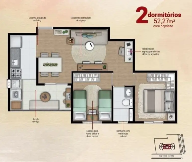 Foto 1 de Apartamento com 2 quartos à venda, 52m2 em Santana, São Paulo - SP