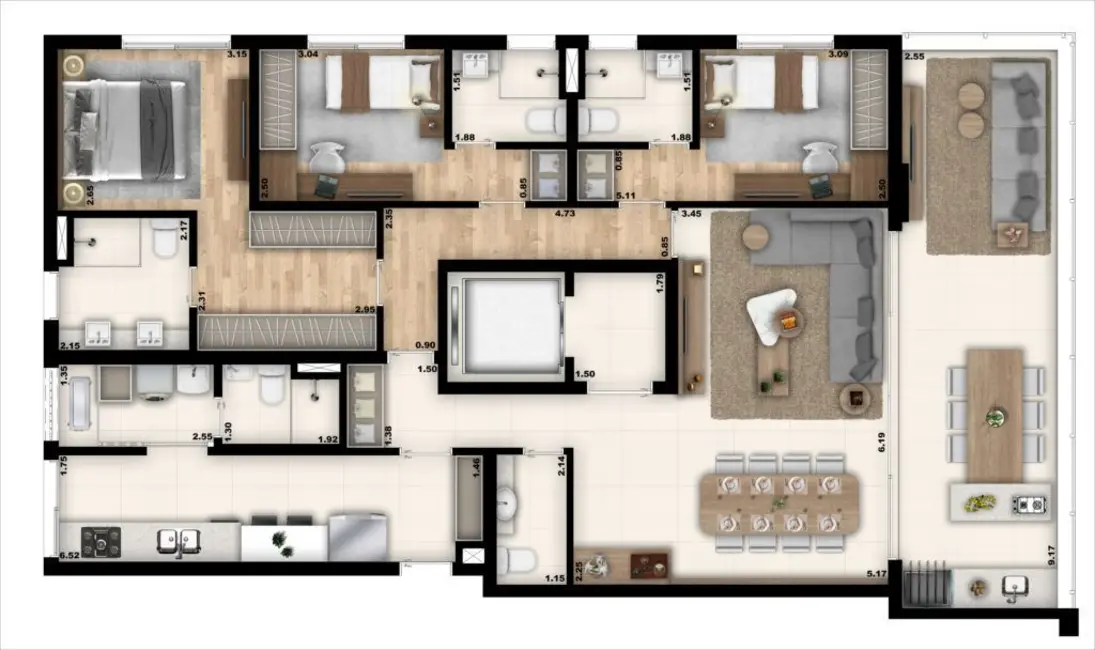 Foto 1 de Apartamento com 3 quartos à venda, 151m2 em Vila Romana, São Paulo - SP