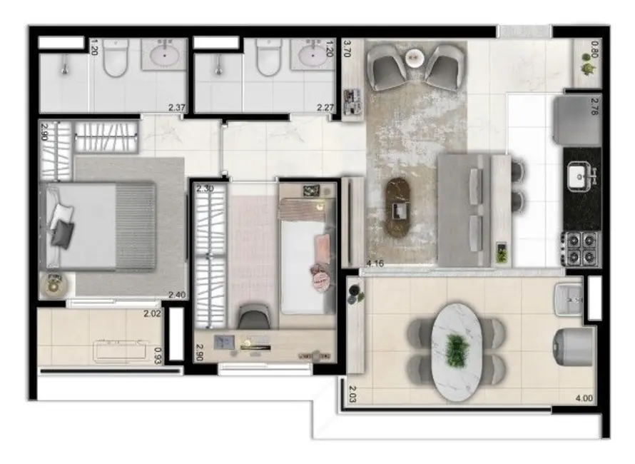Foto 1 de Apartamento com 2 quartos à venda, 54m2 em Ipiranga, São Paulo - SP