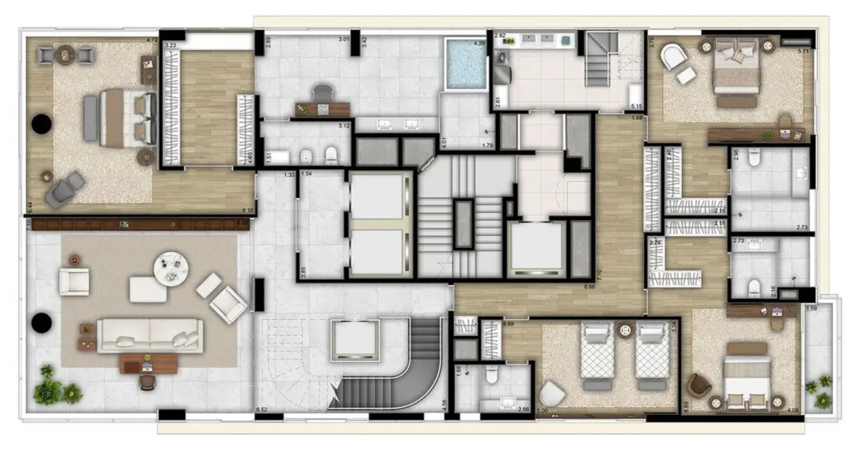 Foto 3 de Apartamento com 4 quartos à venda, 358m2 em Vila Nova Conceição, São Paulo - SP