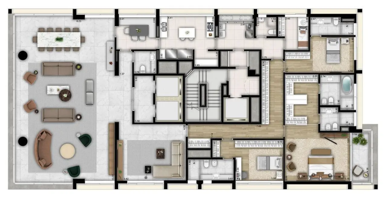 Foto 8 de Apartamento com 4 quartos à venda, 359m2 em Vila Nova Conceição, São Paulo - SP
