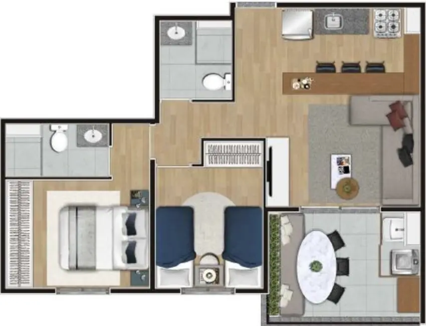 Foto 3 de Kitnet com 1 quarto à venda, 24m2 em Campo Belo, São Paulo - SP