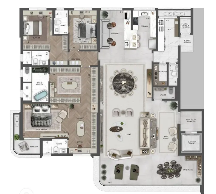 Foto 5 de Apartamento com 1 quarto à venda, 43m2 em Centro, São Paulo - SP