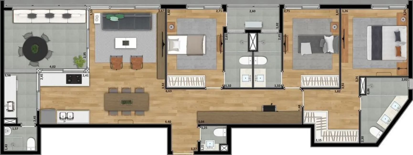 Apartamento com 3 quartos à venda, 111m2 em Perdizes, São Paulo - SP - imagem 3 Foto 3 de Apartamento com 3 quartos à venda, 111m2 em Perdizes, São Paulo - SP