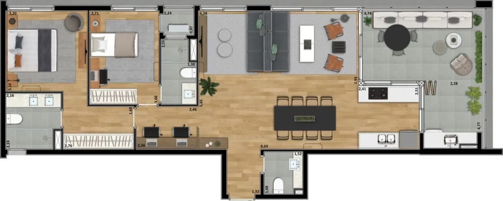 Apartamento com 3 quartos à venda, 111m2 em Perdizes, São Paulo - SP - imagem 4 Foto 4 de Apartamento com 3 quartos à venda, 111m2 em Perdizes, São Paulo - SP