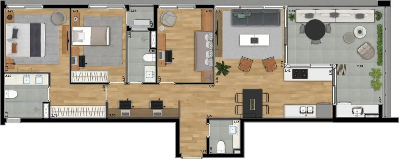 Apartamento com 3 quartos à venda, 111m2 em Perdizes, São Paulo - SP - imagem 2 Foto 2 de Apartamento com 3 quartos à venda, 111m2 em Perdizes, São Paulo - SP