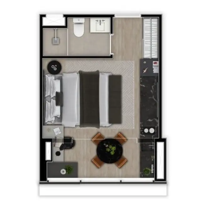 Foto 1 de Kitnet com 1 quarto à venda, 25m2 em Pinheiros, São Paulo - SP