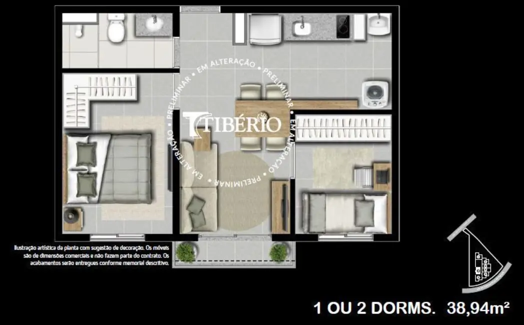 Foto 3 de Kitnet com 1 quarto à venda, 30m2 em Vila Mariana, São Paulo - SP