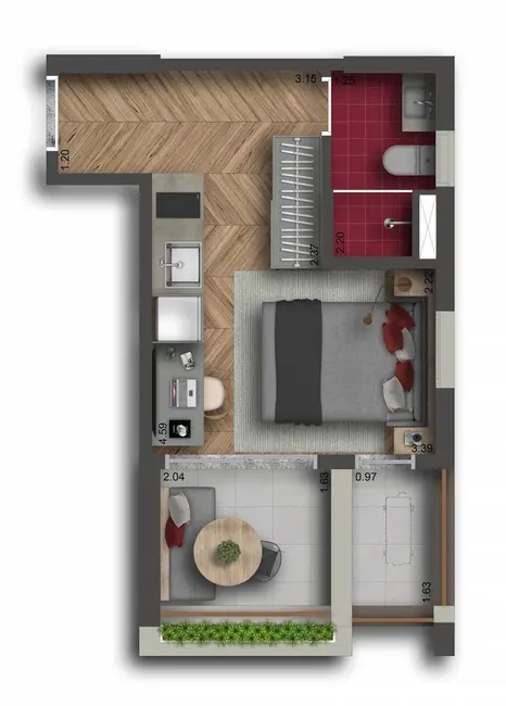 Kitnet com 1 quarto à venda, 21m2 em Jardim Paulista, São Paulo - SP - imagem 2 Foto 2 de Kitnet com 1 quarto à venda, 21m2 em Jardim Paulista, São Paulo - SP