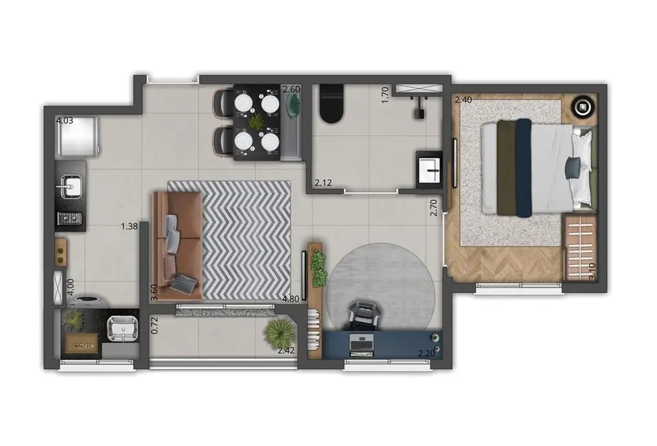 Foto 5 de Apartamento com 1 quarto à venda, 39m2 em Alto de Pinheiros, São Paulo - SP