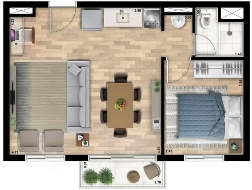 Apartamento com 2 quartos à venda, 36m2 em Vila Sabrina, São Paulo - SP - imagem 1 Foto 1 de Apartamento com 2 quartos à venda, 36m2 em Vila Sabrina, São Paulo - SP