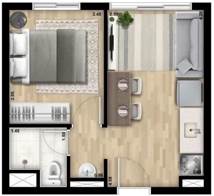 Apartamento com 2 quartos à venda, 36m2 em Vila Sabrina, São Paulo - SP - imagem 2 Foto 2 de Apartamento com 2 quartos à venda, 36m2 em Vila Sabrina, São Paulo - SP