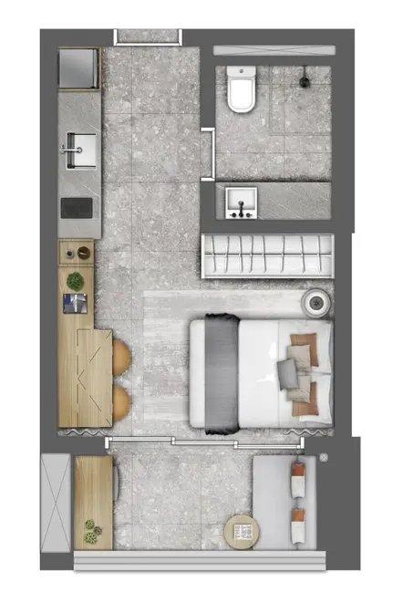 Foto 1 de Kitnet com 1 quarto à venda, 26m2 em Campo Belo, São Paulo - SP