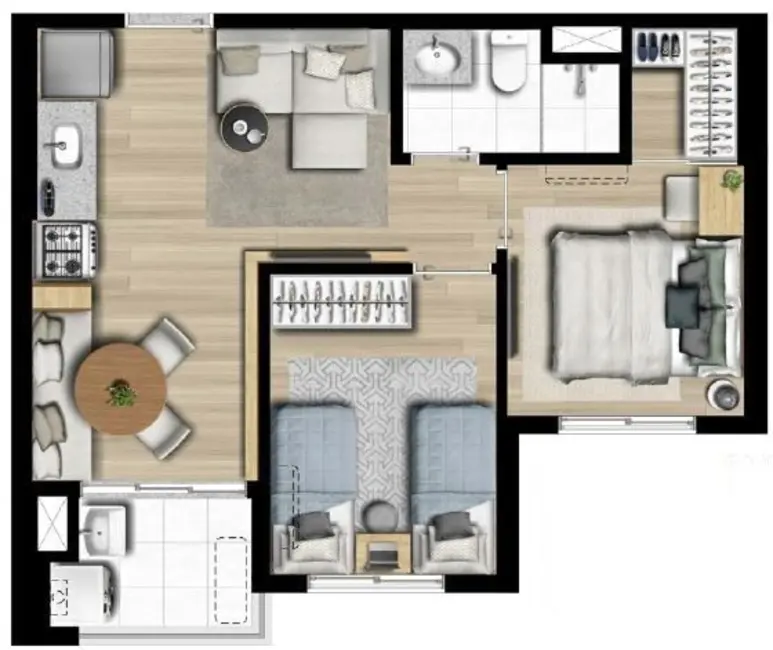 Foto 1 de Apartamento com 2 quartos à venda, 41m2 em Água Branca, São Paulo - SP