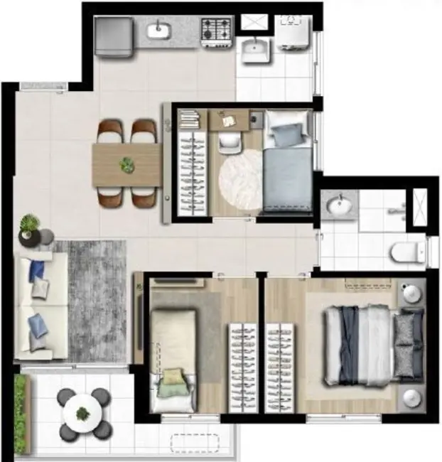 Foto 2 de Apartamento com 2 quartos à venda, 41m2 em Água Branca, São Paulo - SP