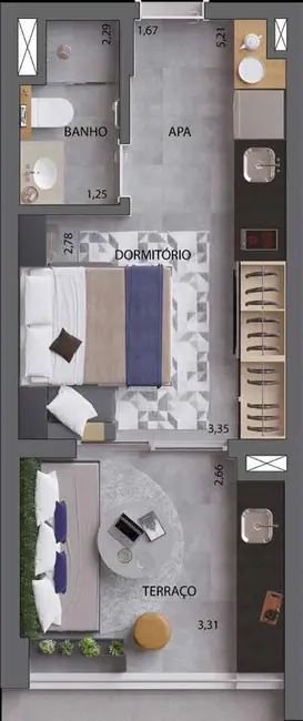 Foto 2 de Apartamento com 2 quartos à venda, 60m2 em Ipiranga, São Paulo - SP