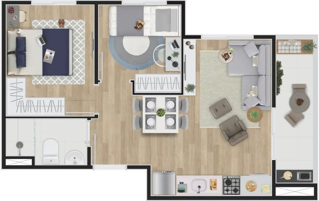 Foto 2 de Kitnet com 1 quarto à venda, 24m2 em Santa Cecília, São Paulo - SP
