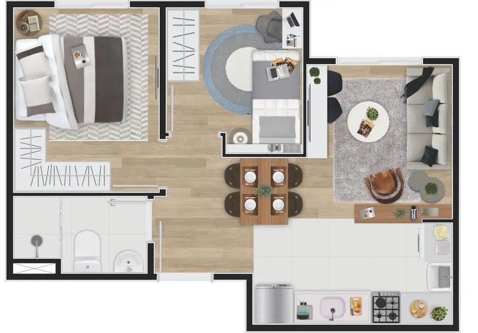 Foto 4 de Kitnet com 1 quarto à venda, 24m2 em Santa Cecília, São Paulo - SP