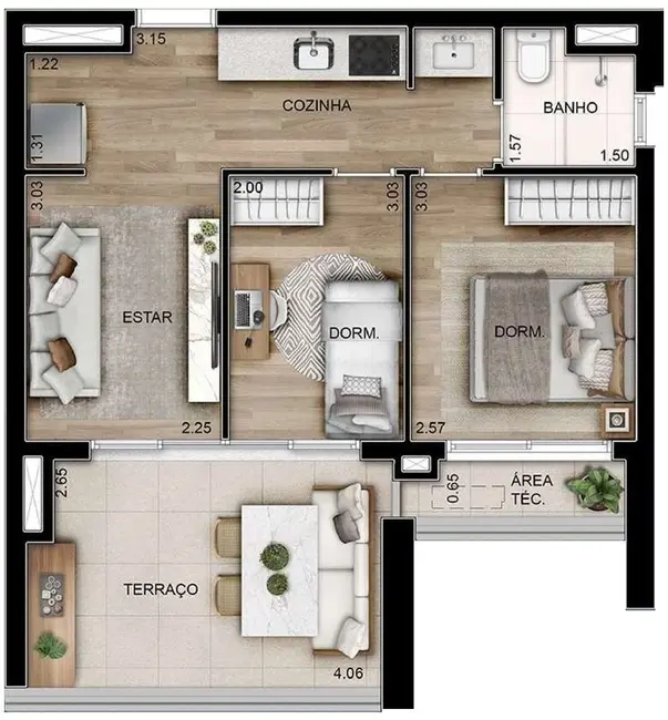 Foto 1 de Apartamento com 1 quarto à venda, 53m2 em Higienópolis, São Paulo - SP