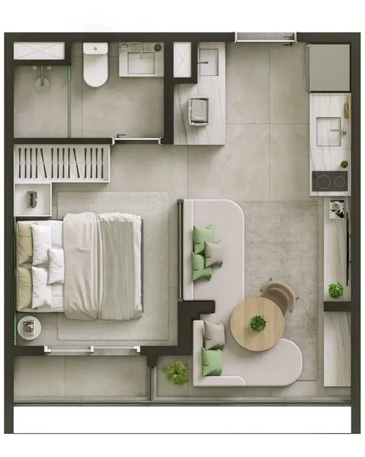 Foto 5 de Kitnet com 1 quarto à venda, 23m2 em Santa Cecília, São Paulo - SP