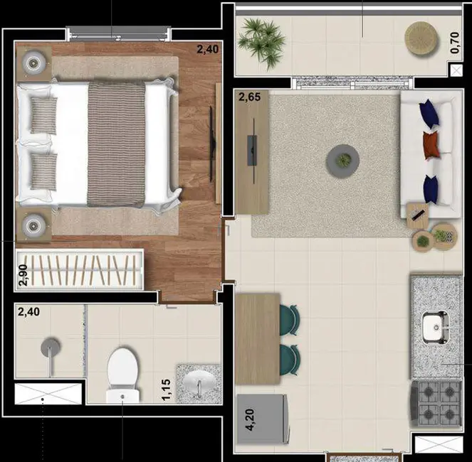 Apartamento com 1 quarto à venda, 24m2 em Saúde, São Paulo - SP - imagem 1 Foto 1 de Apartamento com 1 quarto à venda, 24m2 em Saúde, São Paulo - SP