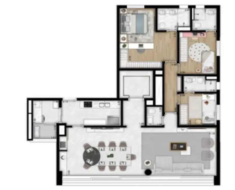 Foto 2 de Apartamento com 3 quartos à venda, 130m2 em Brooklin Paulista, São Paulo - SP
