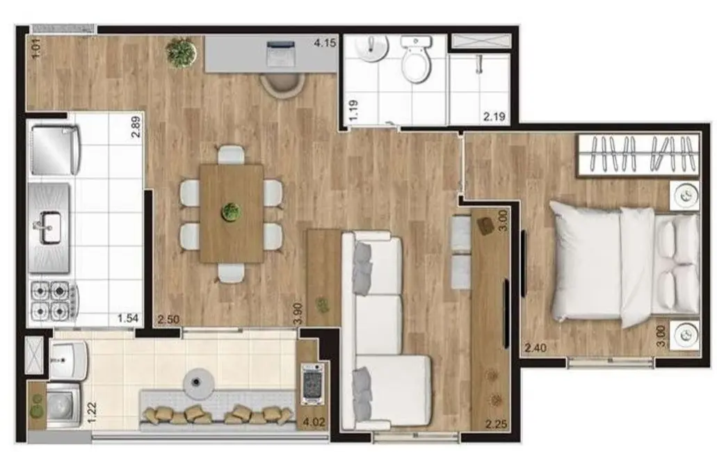 Apartamento com 2 quartos à venda, 56m2 em Vila Moraes, São Paulo - SP - imagem 4 Foto 4 de Apartamento com 2 quartos à venda, 56m2 em Vila Moraes, São Paulo - SP