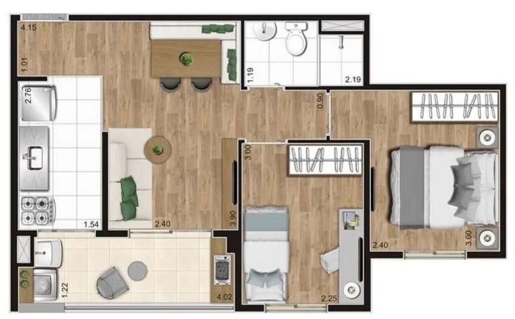 Apartamento com 2 quartos à venda, 56m2 em Vila Moraes, São Paulo - SP - imagem 3 Foto 3 de Apartamento com 2 quartos à venda, 56m2 em Vila Moraes, São Paulo - SP