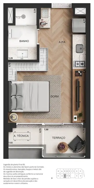 Foto 3 de Apartamento com 1 quarto à venda, 45m2 em Perdizes, São Paulo - SP